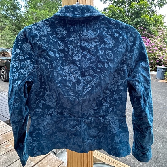 Talbots Blue Suede Jacket - Picture 4 of 4